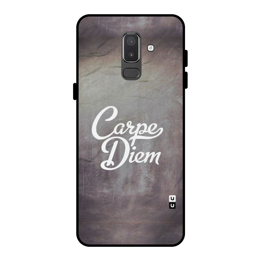Carpe Diem Rugged Metal Back Case for Galaxy On8 (2018)
