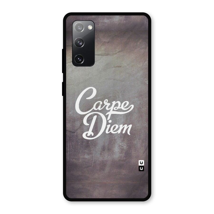 Carpe Diem Rugged Metal Back Case for Galaxy S20 FE 5G