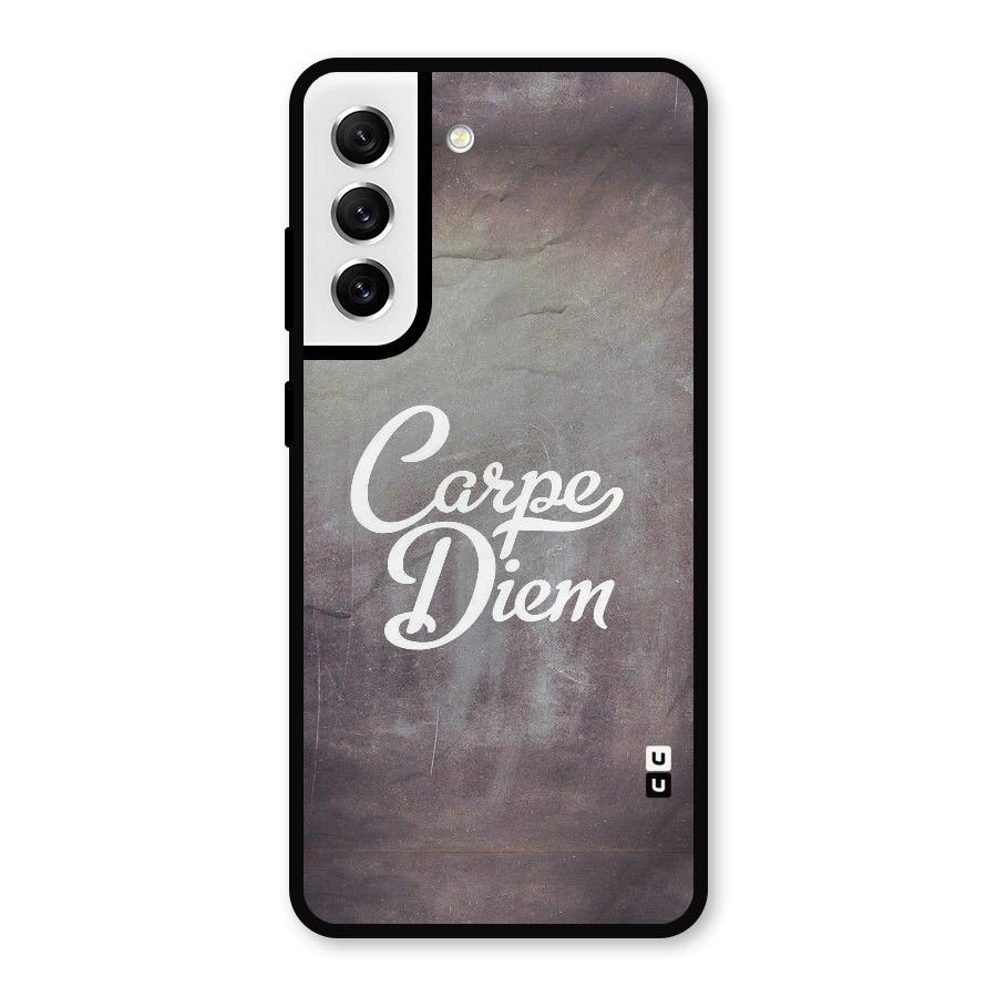 Carpe Diem Rugged Metal Back Case for Galaxy S21 FE 5G