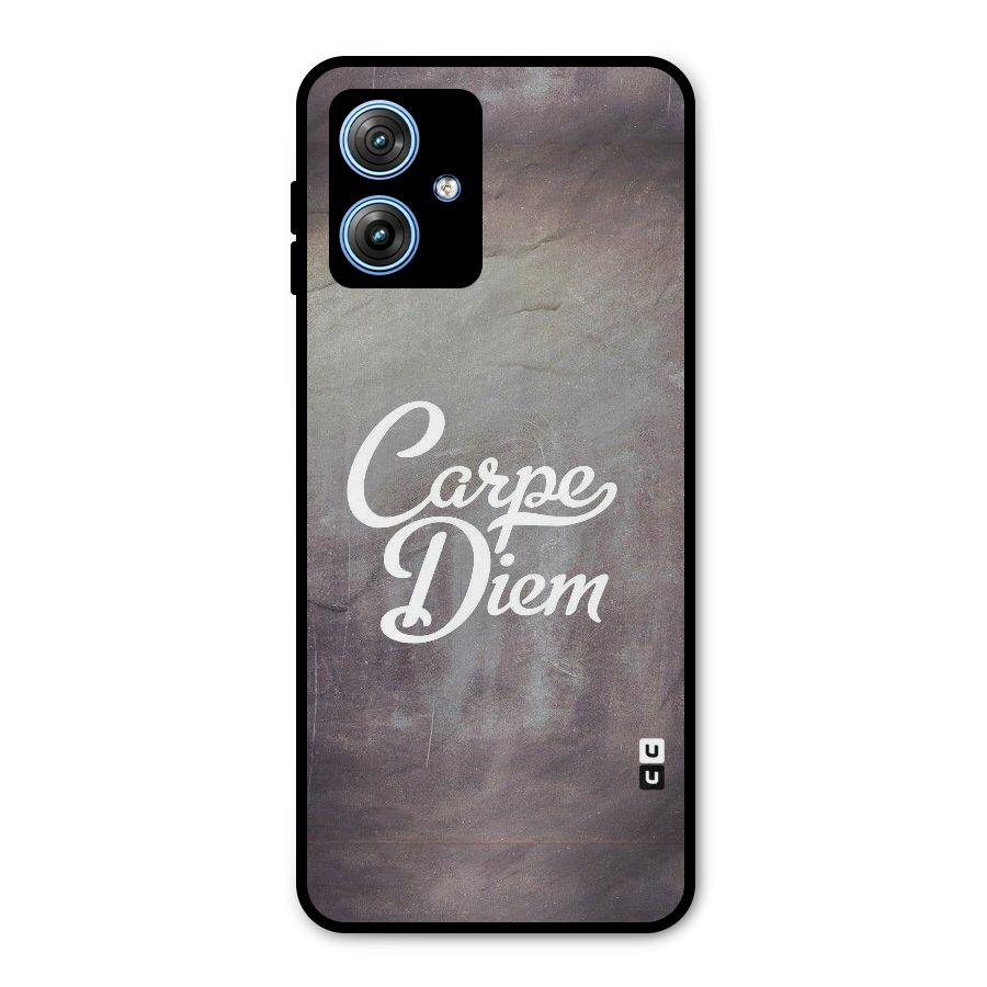 Carpe Diem Rugged Metal Back Case for Moto G54