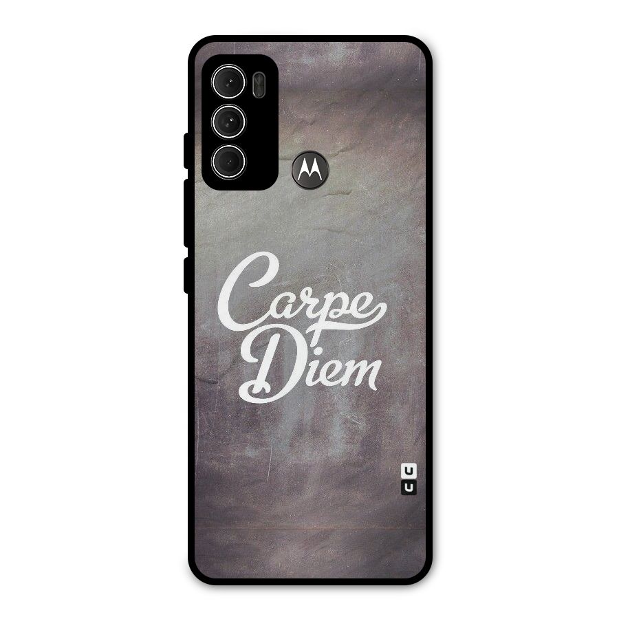 Carpe Diem Rugged Metal Back Case for Moto G60