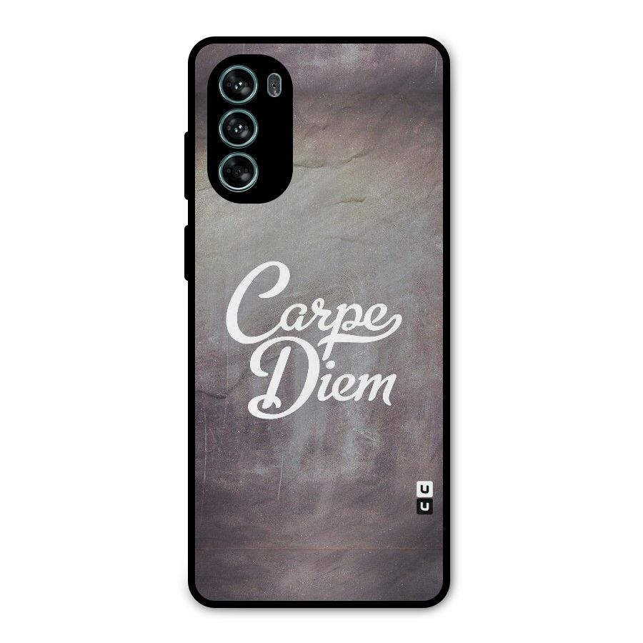 Carpe Diem Rugged Metal Back Case for Moto G62