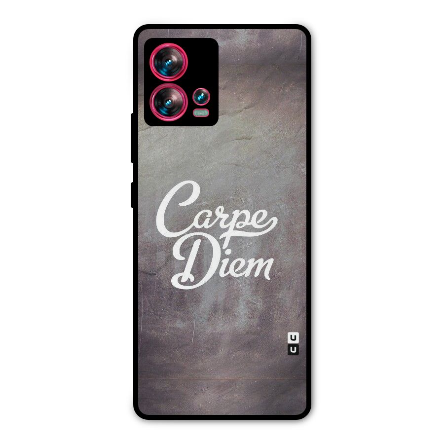 Carpe Diem Rugged Metal Back Case for Motorola Edge 30 Fusion