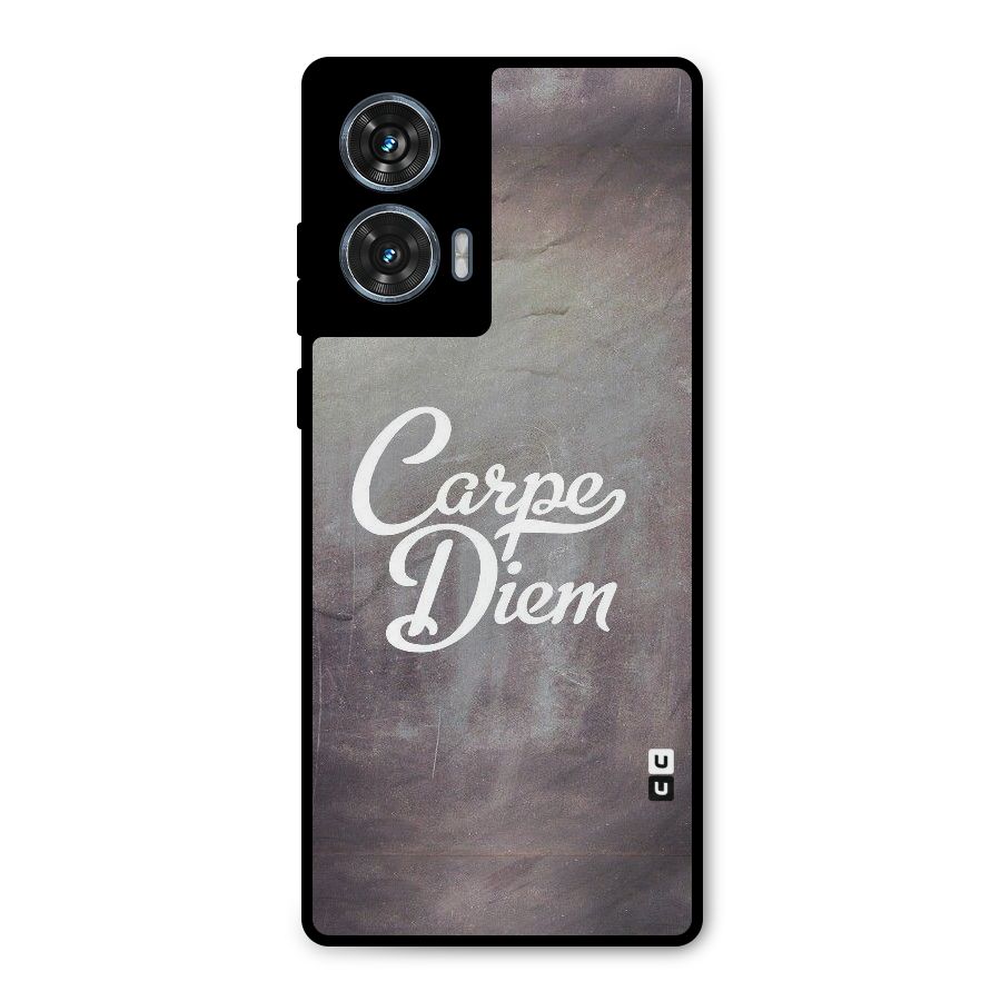Carpe Diem Rugged Metal Back Case for Motorola Edge 50 Fusion