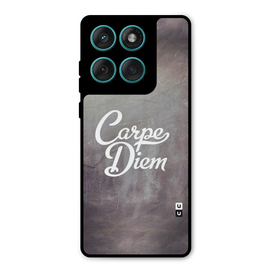 Carpe Diem Rugged Metal Back Case for Motorola Edge 60