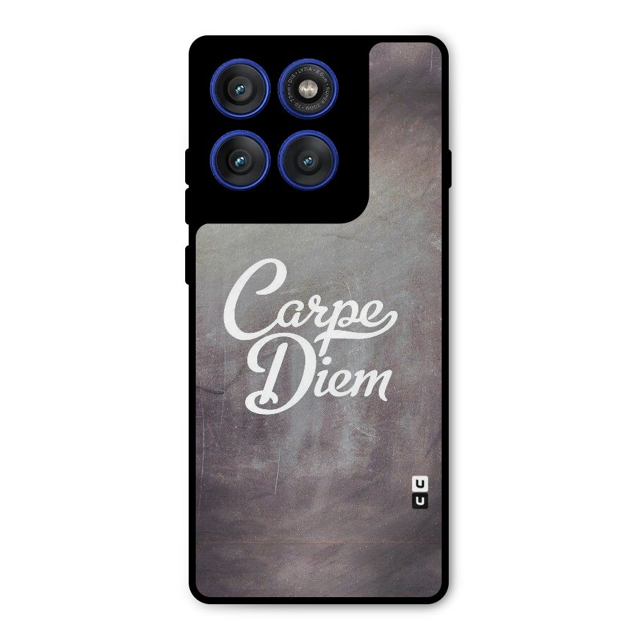 Carpe Diem Rugged Metal Back Case for Motorola Edge 60 Pro