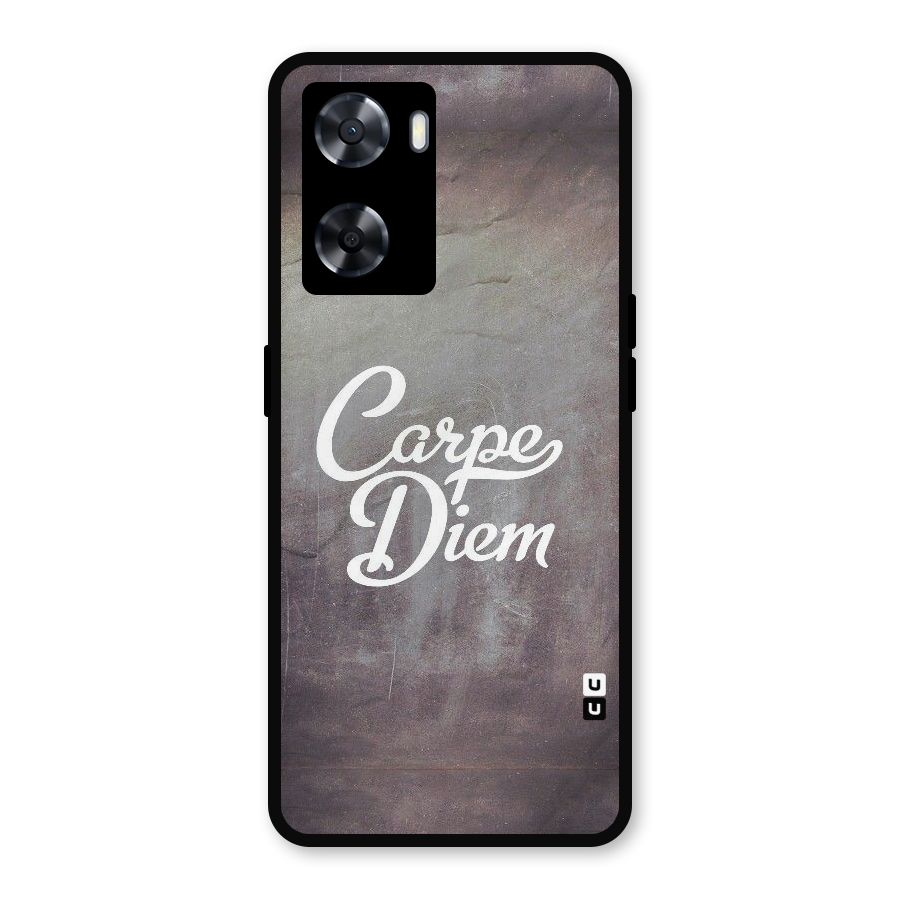 Carpe Diem Rugged Metal Back Case for Oppo A77