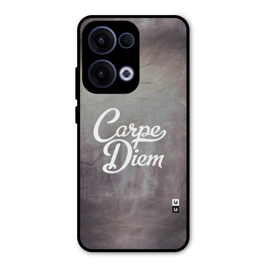 Carpe Diem Rugged Metal Back Case for Oppo Reno13