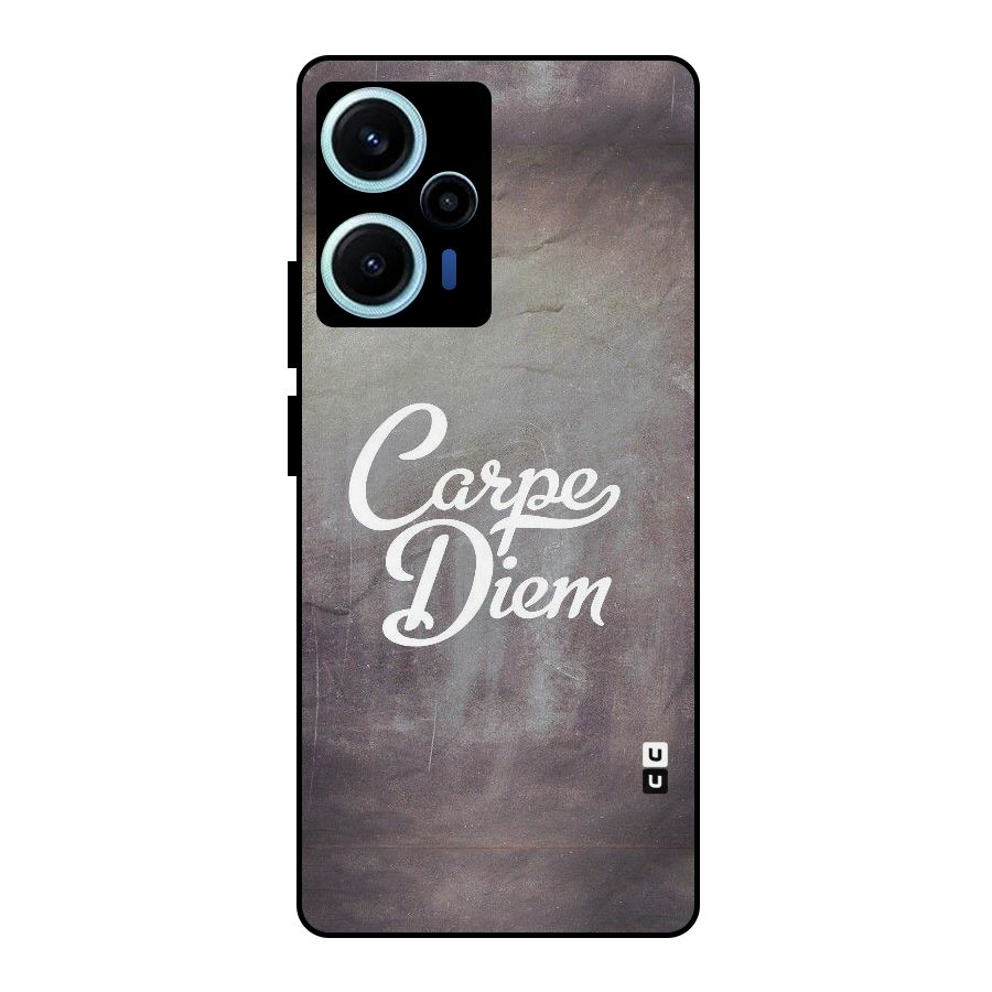 Carpe Diem Rugged Metal Back Case for Poco F5