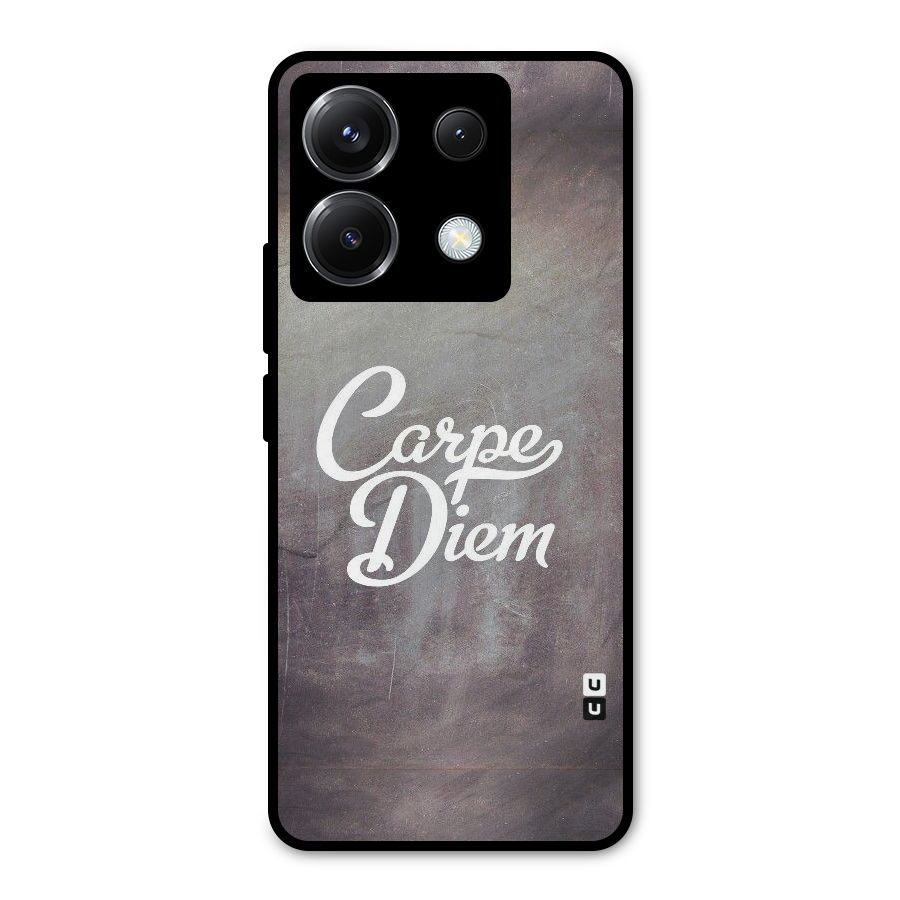 Carpe Diem Rugged Metal Back Case for Poco X6