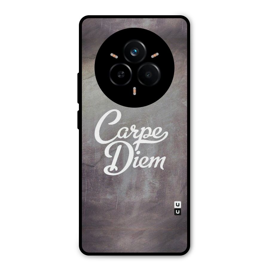 Carpe Diem Rugged Metal Back Case for Realme 14 Pro