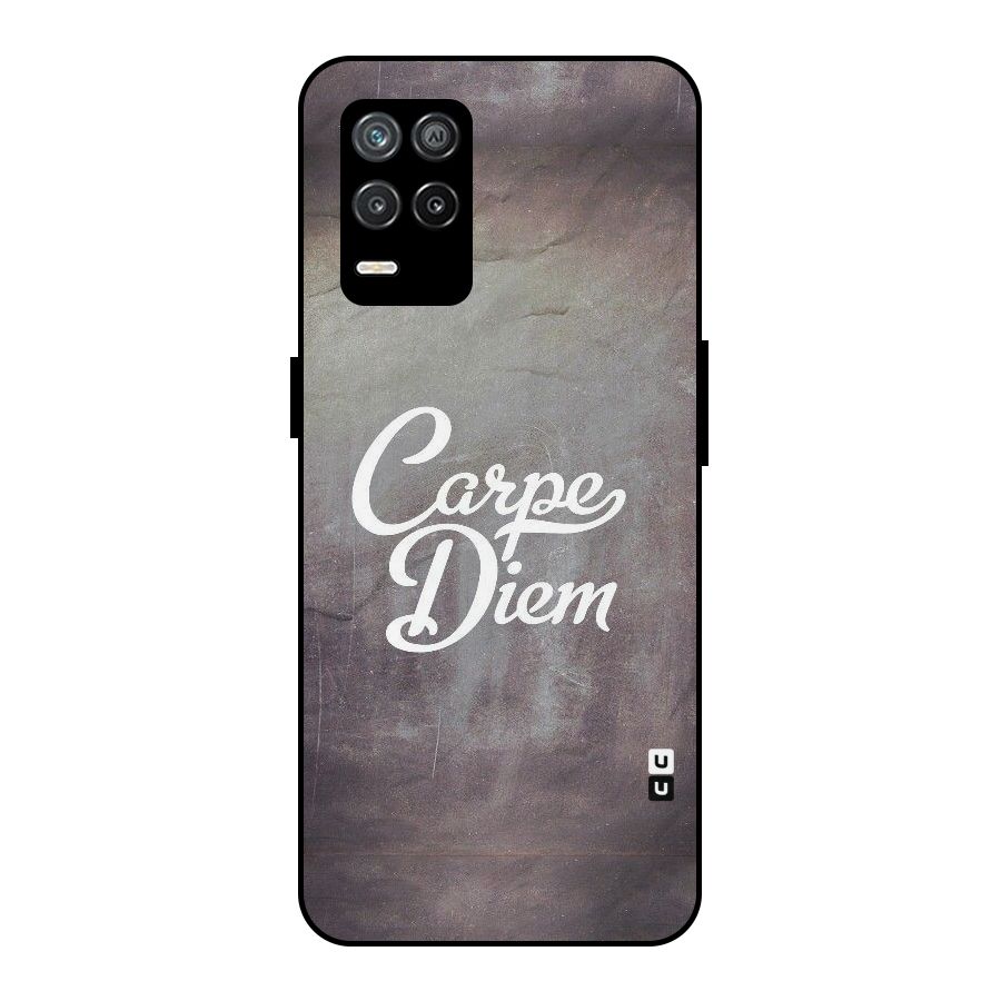 Carpe Diem Rugged Metal Back Case for Realme 8s 5G