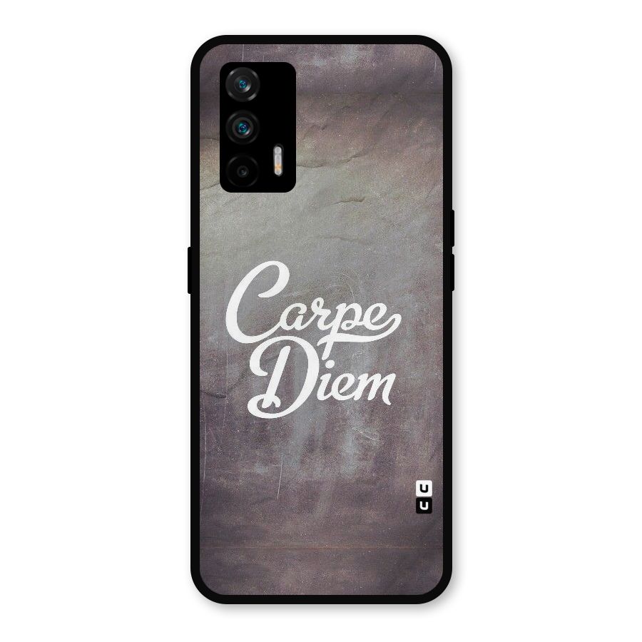 Carpe Diem Rugged Metal Back Case for Realme GT 5G