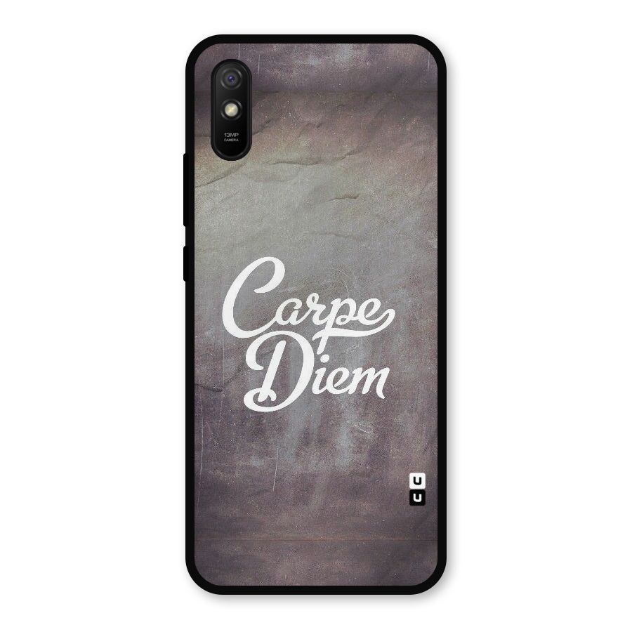 Carpe Diem Rugged Metal Back Case for Redmi 9i