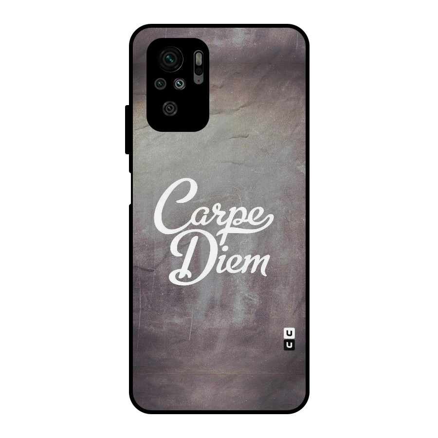 Carpe Diem Rugged Metal Back Case for Redmi Note 10S