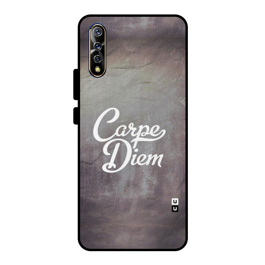 Carpe Diem Rugged Metal Back Case for Vivo S1