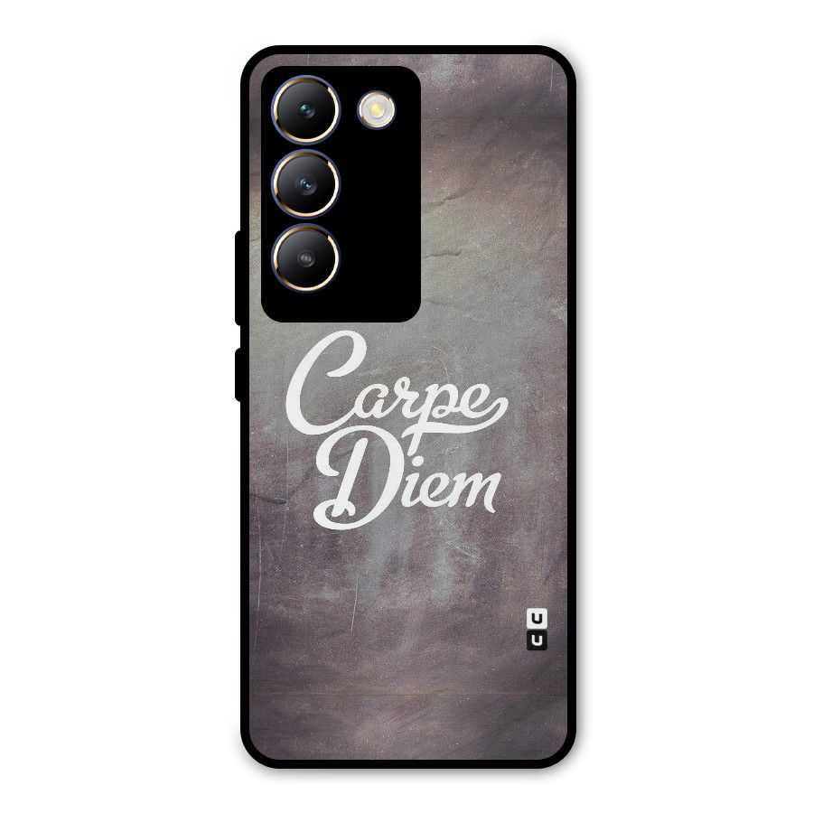 Carpe Diem Rugged Metal Back Case for Vivo T3 5G