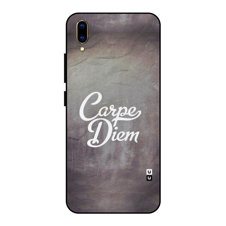 Carpe Diem Rugged Metal Back Case for Vivo V11 Pro