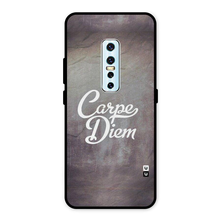 Carpe Diem Rugged Metal Back Case for Vivo V17 Pro