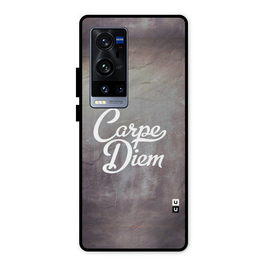 Carpe Diem Rugged Metal Back Case for Vivo X60 Pro Plus