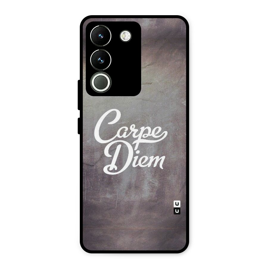 Carpe Diem Rugged Metal Back Case for Vivo Y200