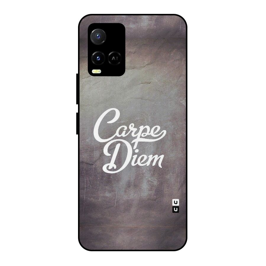 Carpe Diem Rugged Metal Back Case for Vivo Y21T