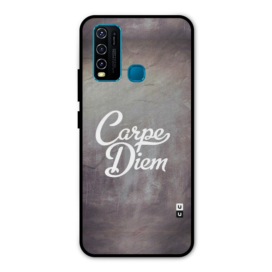 Carpe Diem Rugged Metal Back Case for Vivo Y30