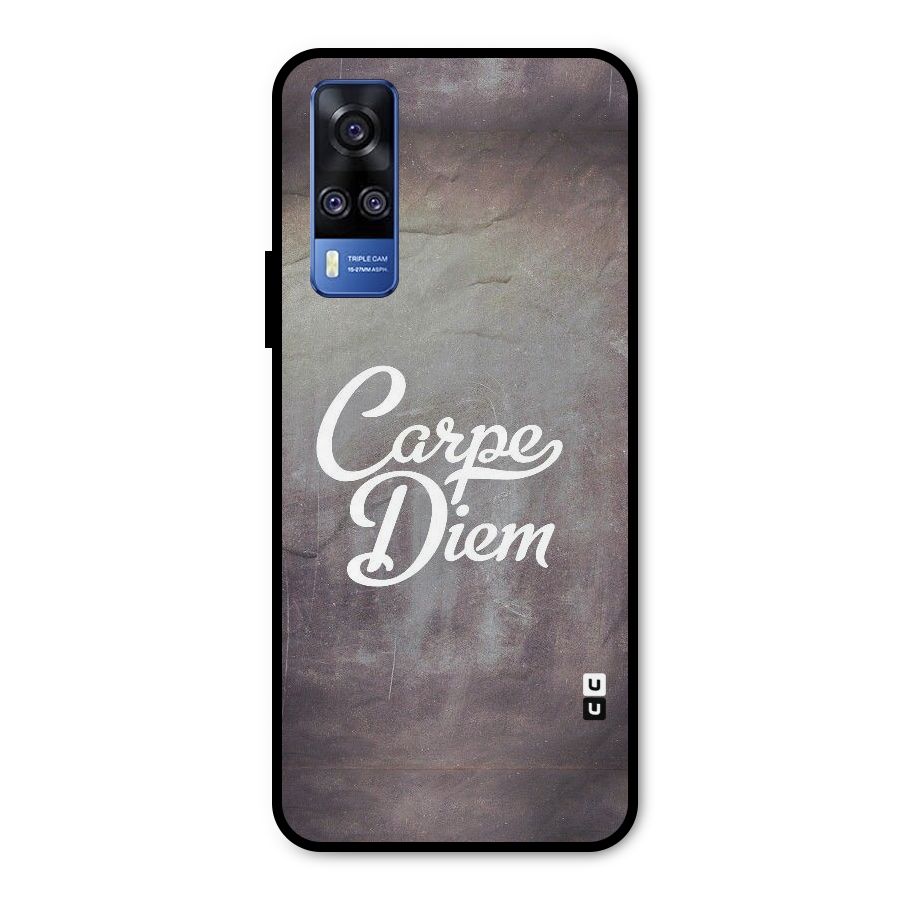 Carpe Diem Rugged Metal Back Case for Vivo Y51A
