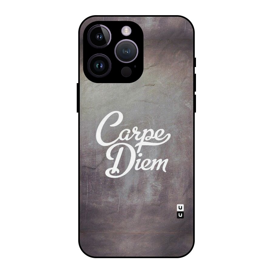 Carpe Diem Rugged Metal Back Case for iPhone 14 Pro Max