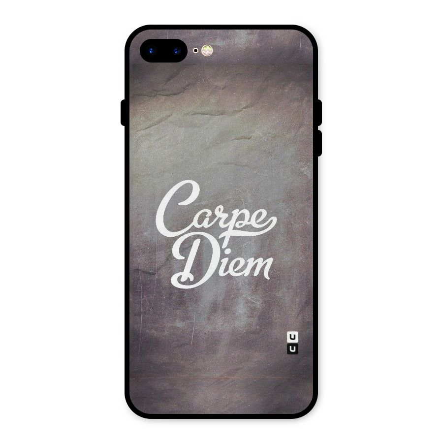 Carpe Diem Rugged Metal Back Case for iPhone 8 Plus