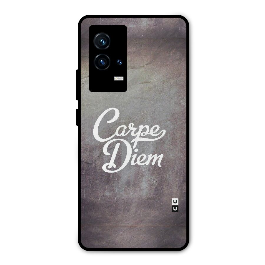 Carpe Diem Rugged Metal Back Case for iQOO 9 5G