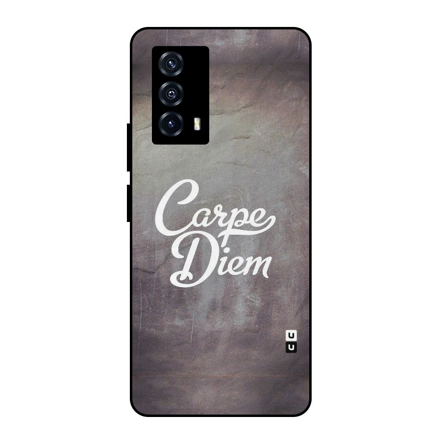 Carpe Diem Rugged Metal Back Case for iQOO Z5