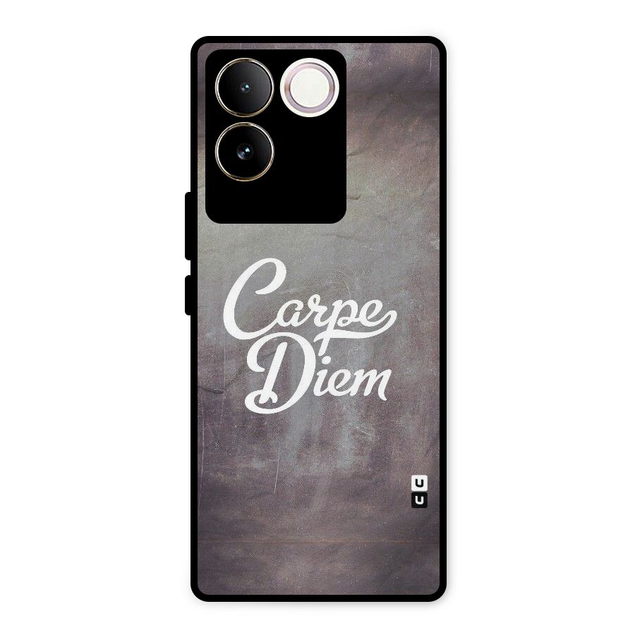 Carpe Diem Rugged Metal Back Case for iQOO Z7 Pro
