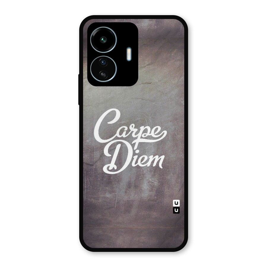Carpe Diem Rugged Metal Back Case for vivo iQOO Z6 Lite 5G