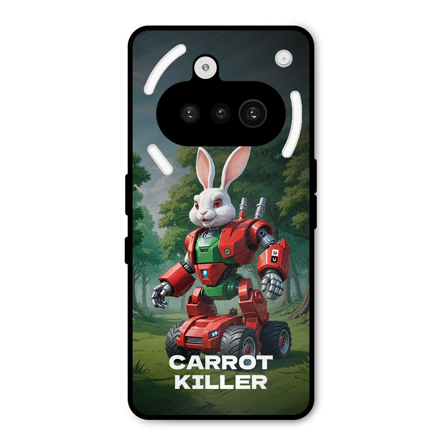 Carrot Killer Metal Back Case for Nothing Phone 3a