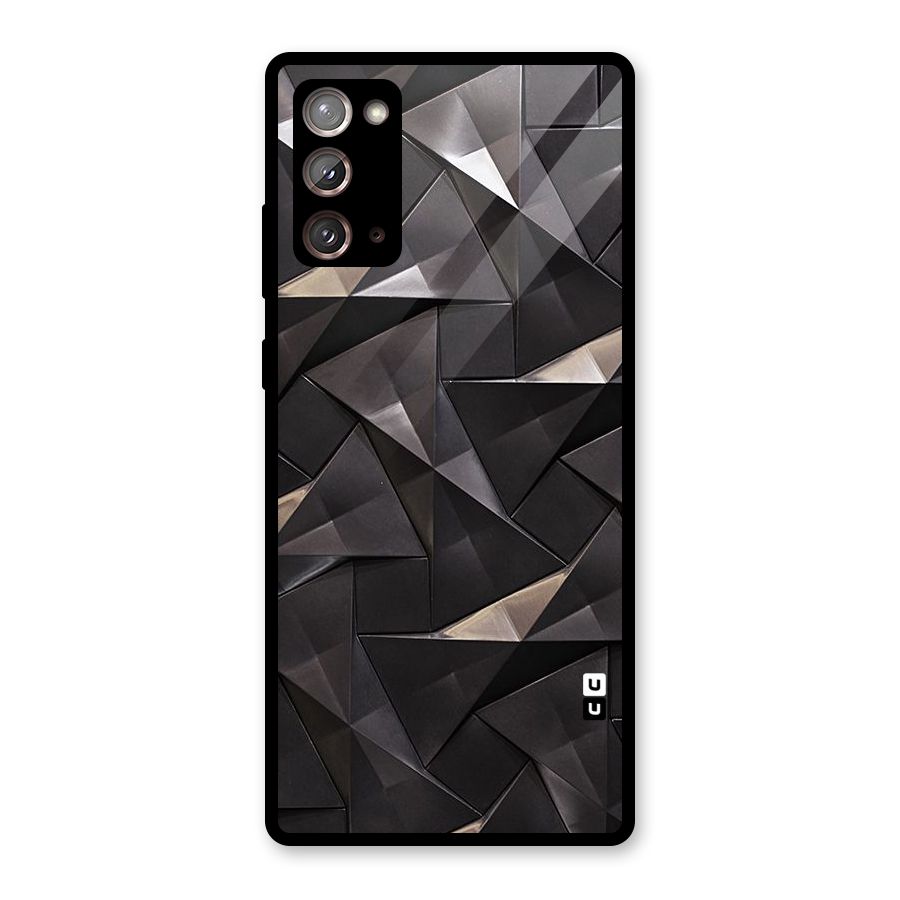 Carved Triangles Glass Back Case for Galaxy Note 20