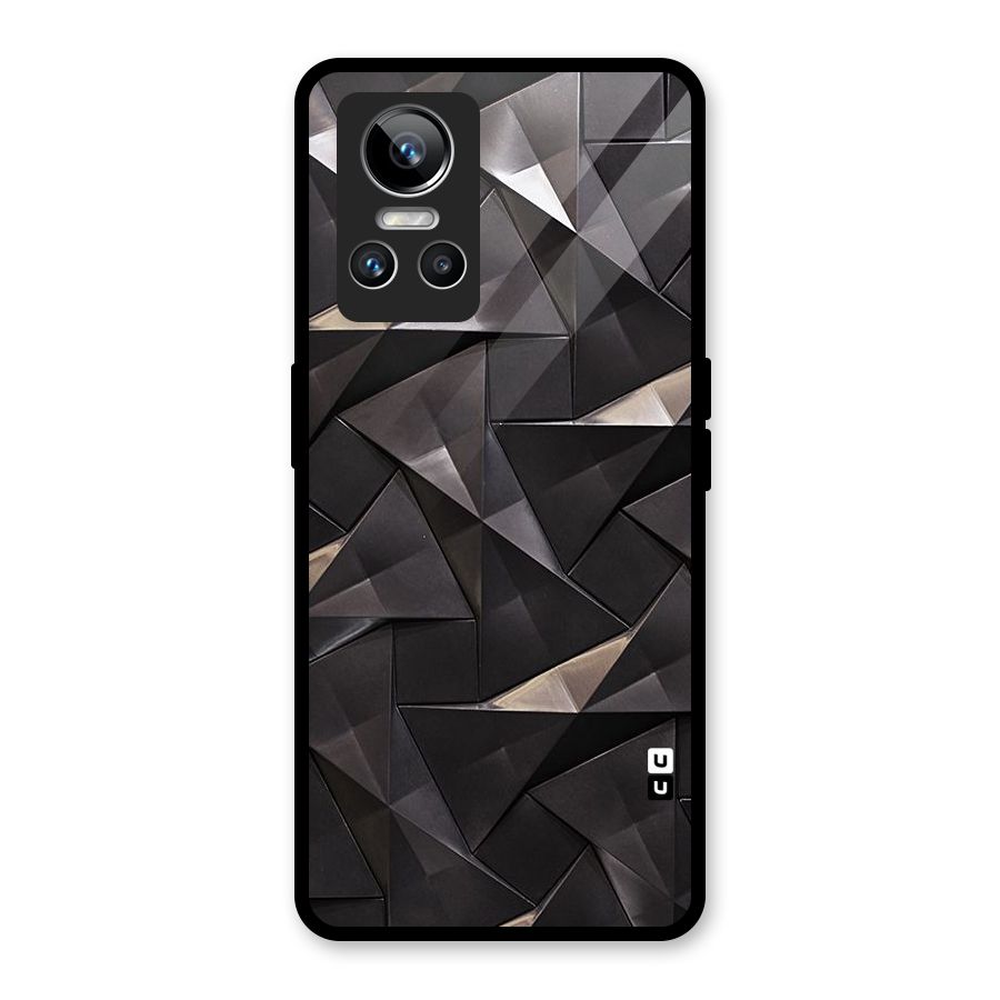 Carved Triangles Glass Back Case for Realme GT Neo 3