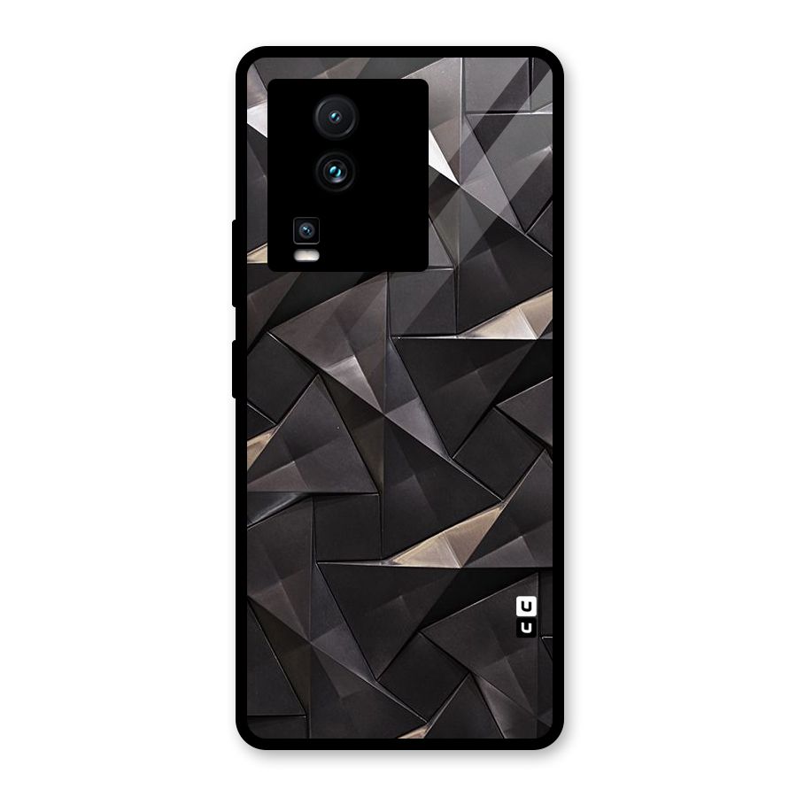 Carved Triangles Glass Back Case for Vivo iQOO Neo 7