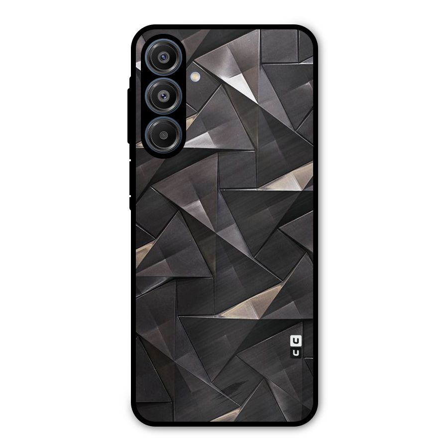 Carved Triangles Metal Back Case for Galaxy A16 5G