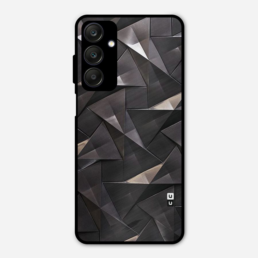 Carved Triangles Metal Back Case for Galaxy A25 5G