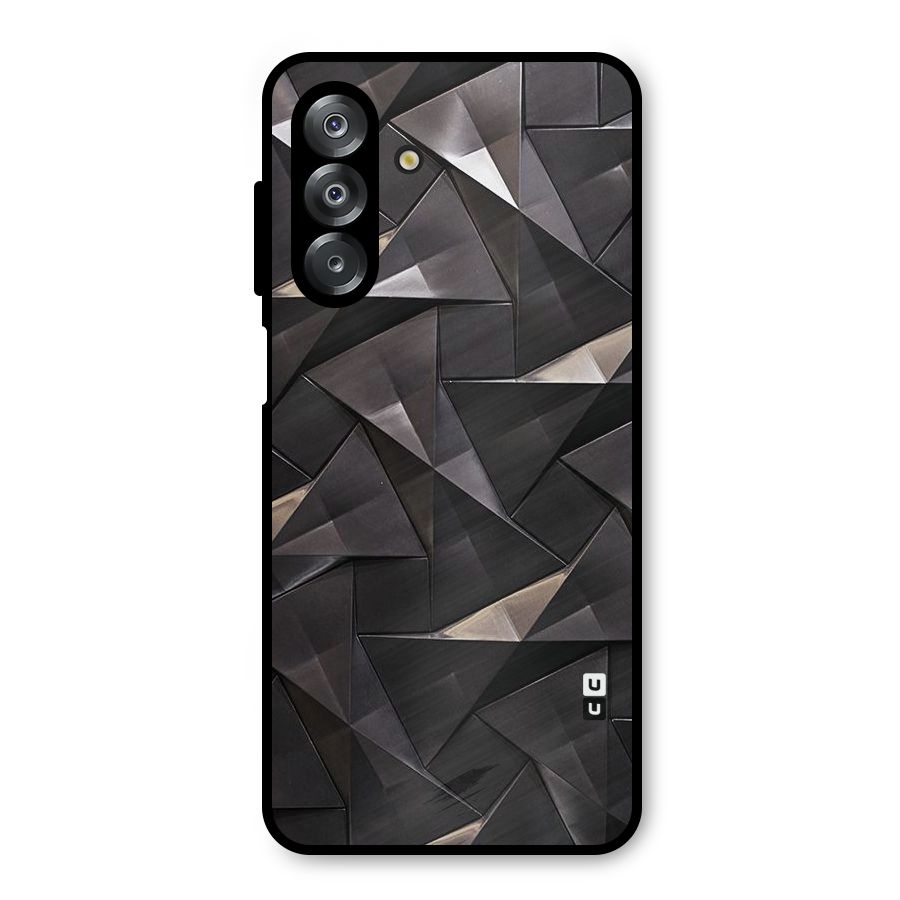 Carved Triangles Metal Back Case for Galaxy A26