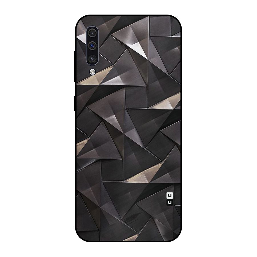 Carved Triangles Metal Back Case for Galaxy A30s