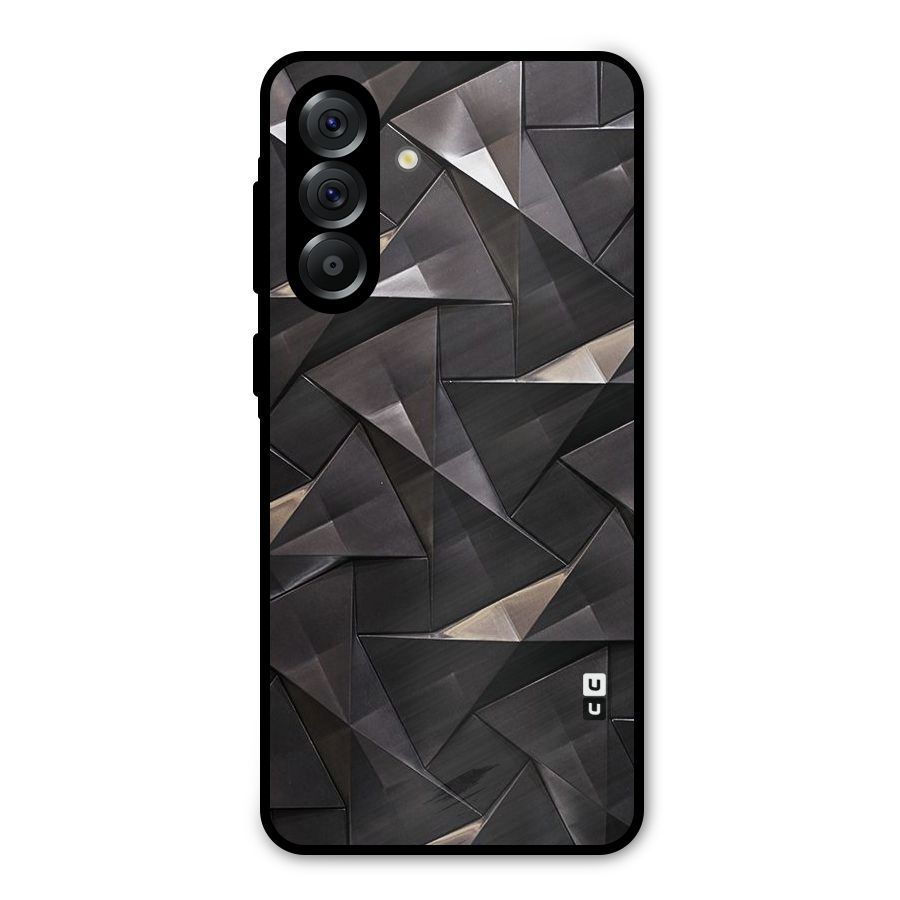 Carved Triangles Metal Back Case for Galaxy A36