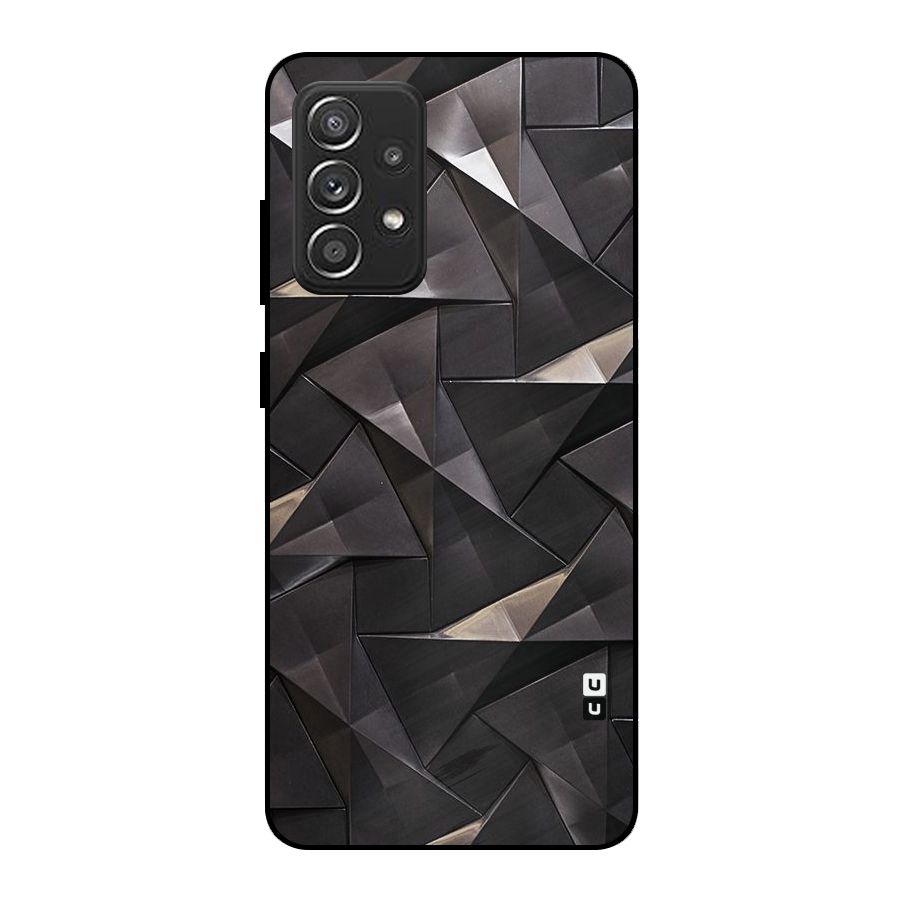 Carved Triangles Metal Back Case for Galaxy A52s 5G