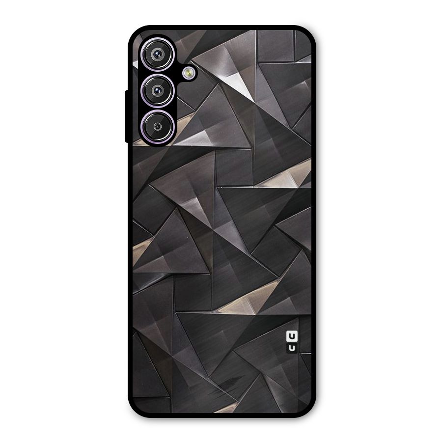 Carved Triangles Metal Back Case for Galaxy F15