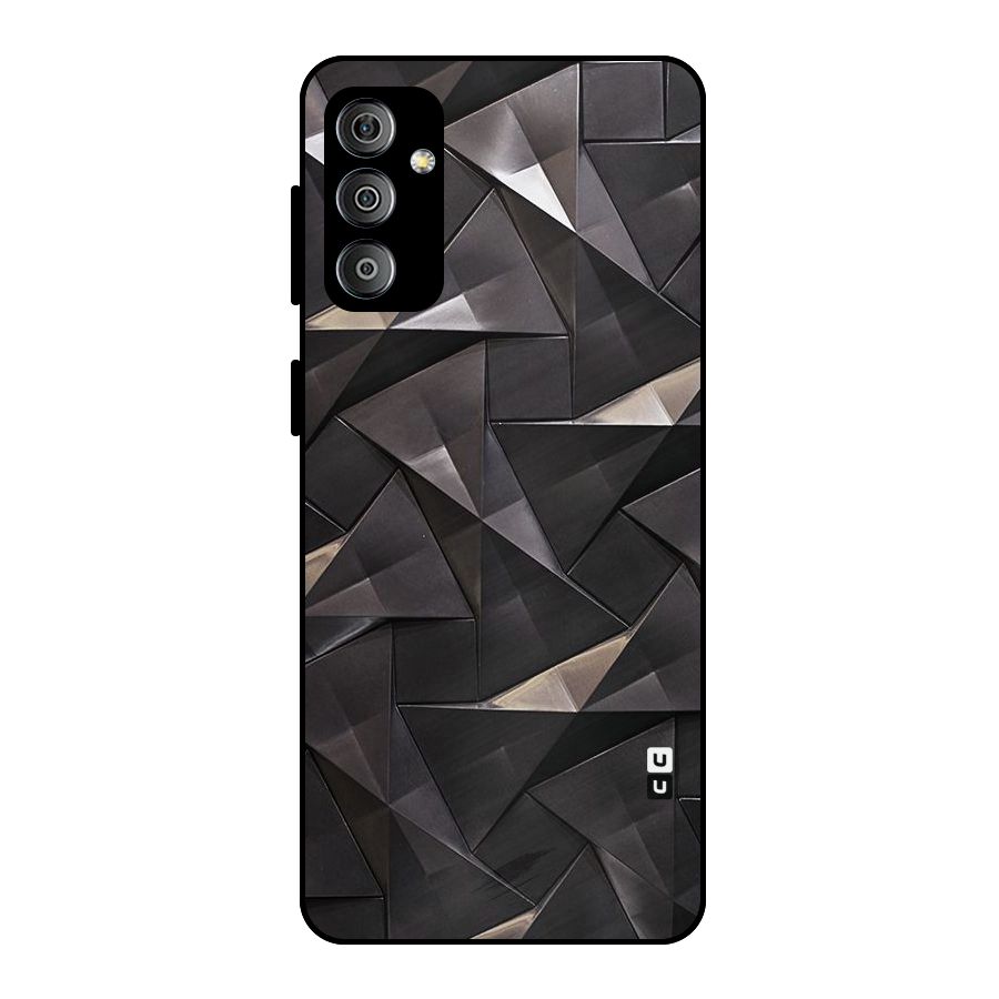Carved Triangles Metal Back Case for Galaxy F23