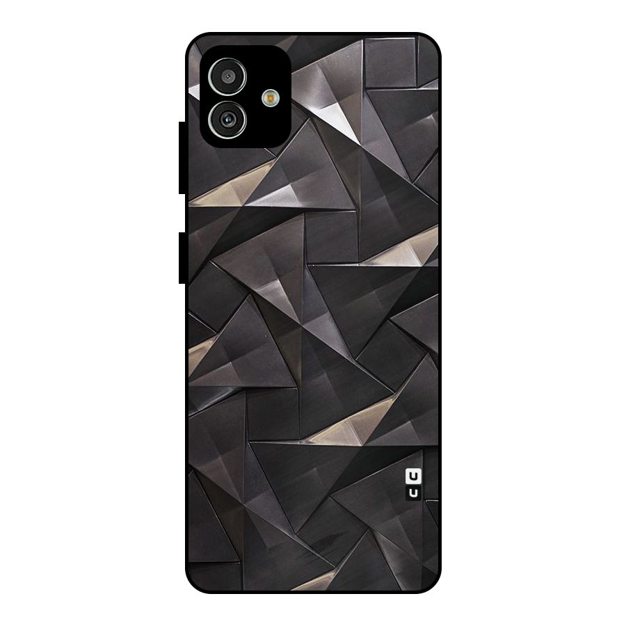 Carved Triangles Metal Back Case for Galaxy M13 5G