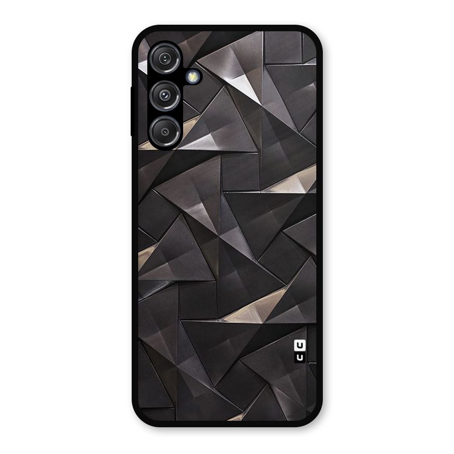 Carved Triangles Metal Back Case for Galaxy M34 5G