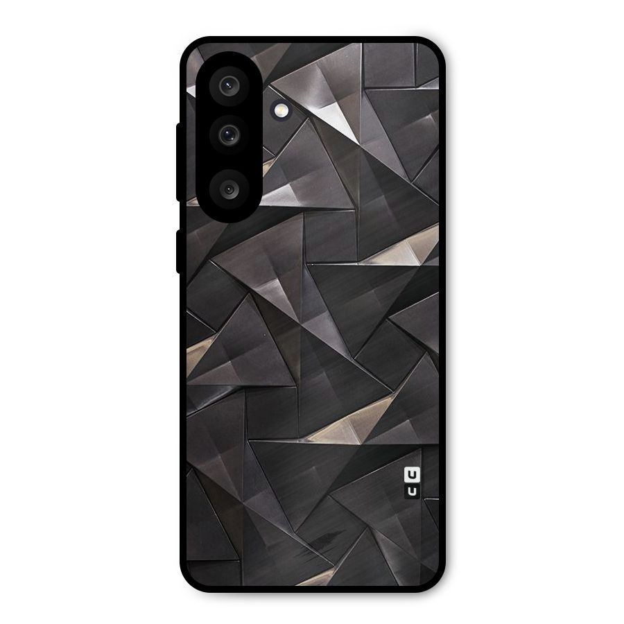 Carved Triangles Metal Back Case for Galaxy M56