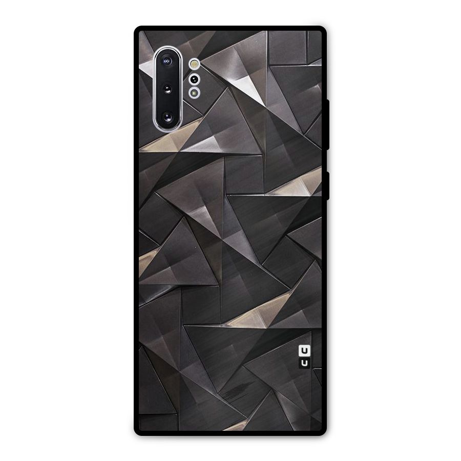 Carved Triangles Metal Back Case for Galaxy Note 10 Plus
